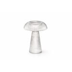 Porta Velas Shitake Clear M - Decoração & Arte