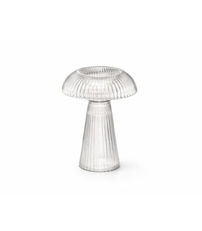 Porta Velas Shitake Clear M - Decoração & Arte