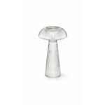Porta Velas Shitake Clear G - Decoração & Arte