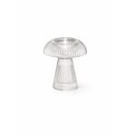 Porta Velas Shitake Clear P - Decoração & Arte