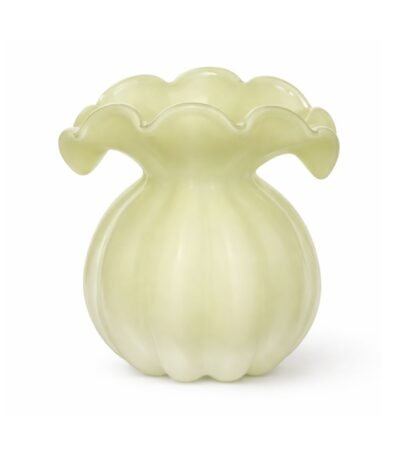 Vaso decorativo  vidro tipo murano verde