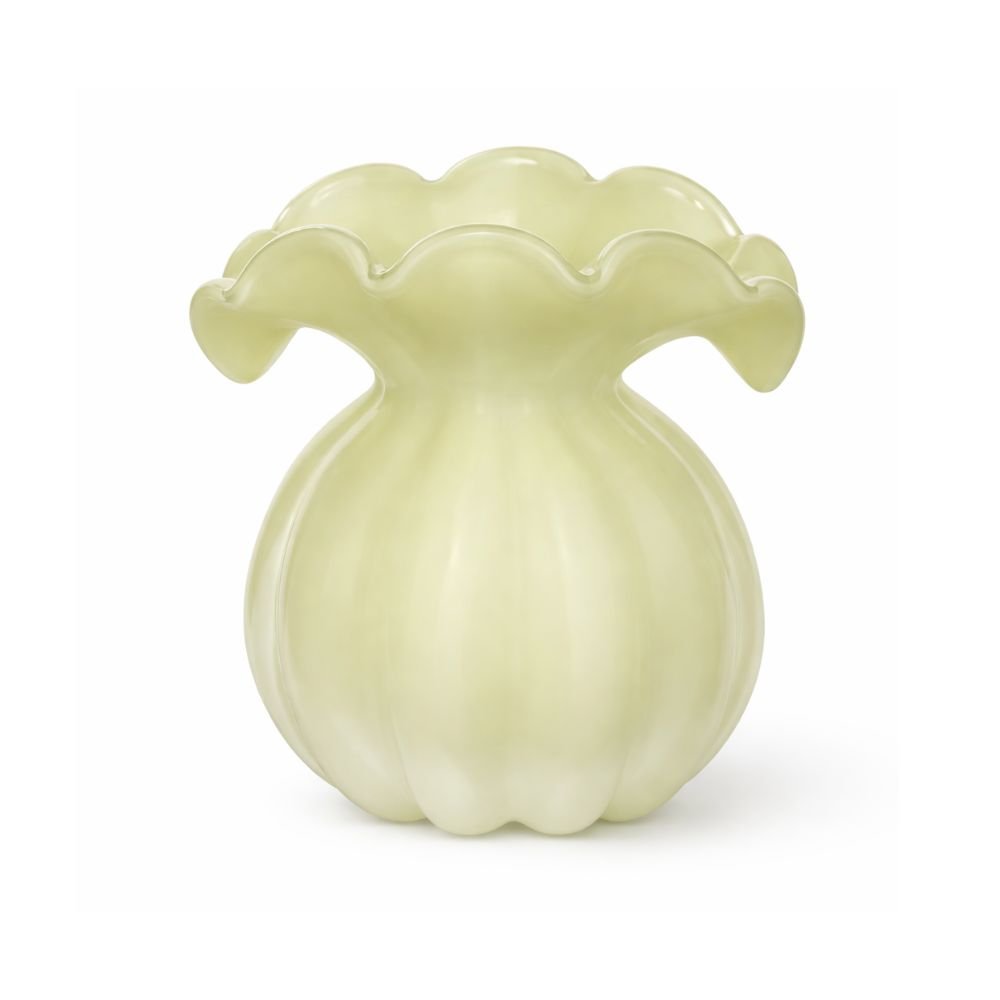 Vaso decorativo  vidro tipo murano verde