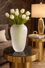 Vaso Decorativo Vidro Transparente Fosco - foto 3