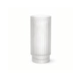 Vaso decorativo vidro transparente fosco