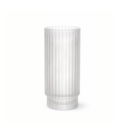 Vaso decorativo vidro transparente fosco