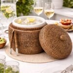 Balde de gelo em rattan - foto 2