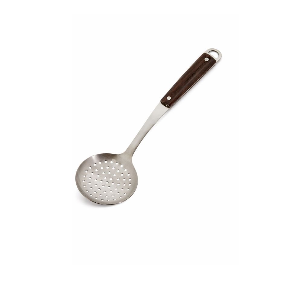 Escumadeira inox wood - Utilidades