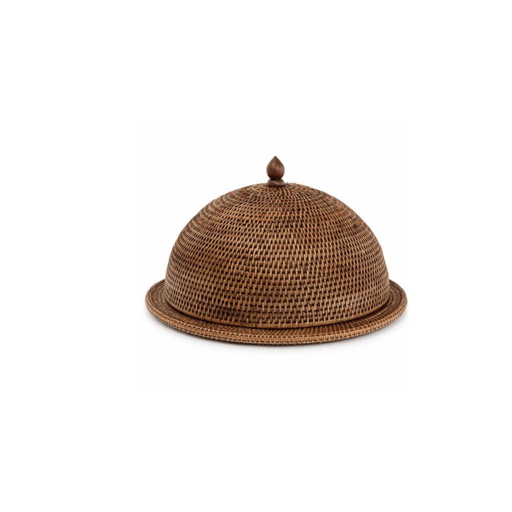Cobre bolo e Prato em Rattan Cobre bolo e Prato em Rattan - Mesa Posta
