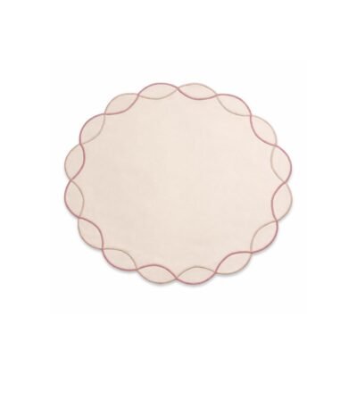 Jogo Americano Nylon Off  Color Rosa