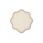 Jogo Americano Nylon Off Com Bordado Ocre