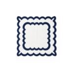 Guardanapo de Algodão Linho com Bordado Azul