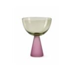 Taça Sobremesa Verde Rosa  240 ml