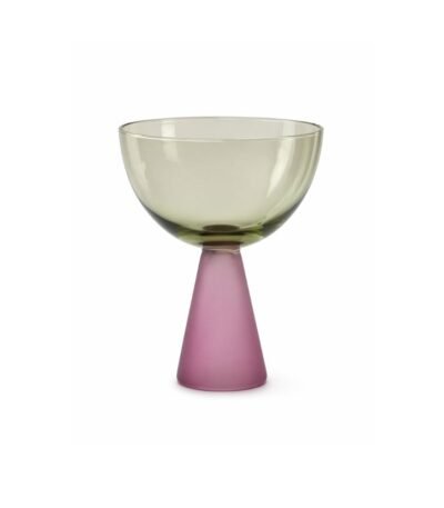 Taça Sobremesa Verde Rosa  240 ml