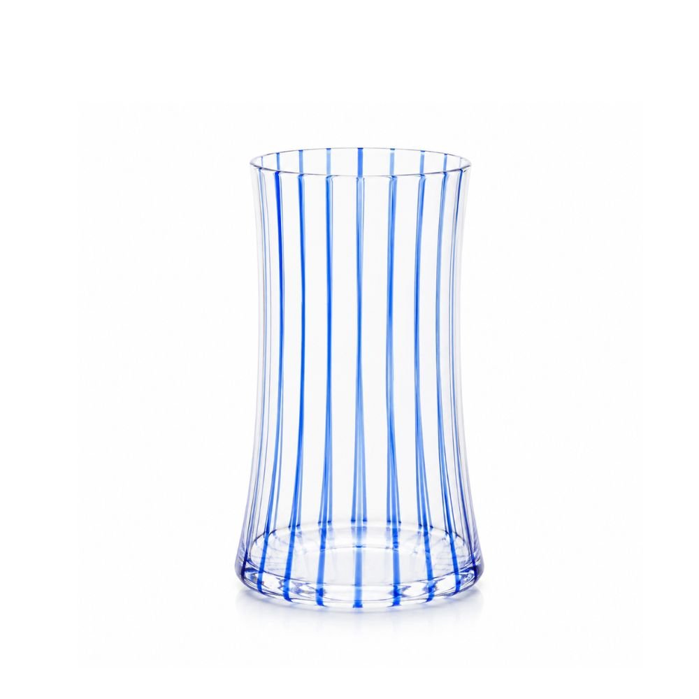 Copo Vidro Transparente Azul 380ml Copo Vidro Transparente Azul 380ml
