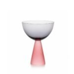 Taça Sobremesa Fumê Rosa - Mesa Posta