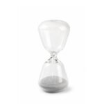 Ampulheta  Decorativa Vidro 15 Minutos Cinza