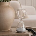 Ampulheta  Decorativa Vidro 15 Minutos Cinza - foto 2