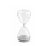 Ampulheta Decorativa Vidro 30 Minutos Cinza