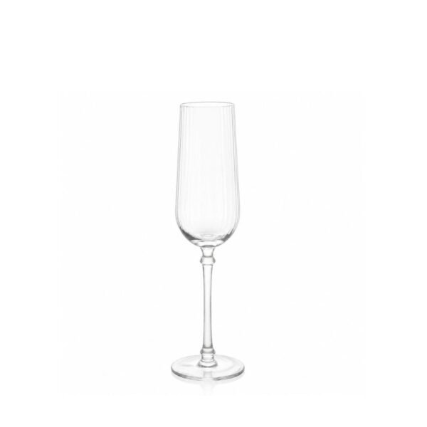 Taça Canelada Classic Transparente para Champagne 240ml
