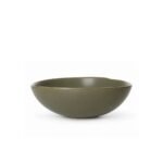 Bowl Cerâmica stoneware Orgânico Verde Oliva Fosco