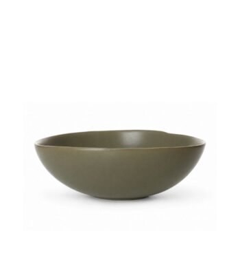 Bowl Cerâmica stoneware Orgânico Verde Oliva Fosco