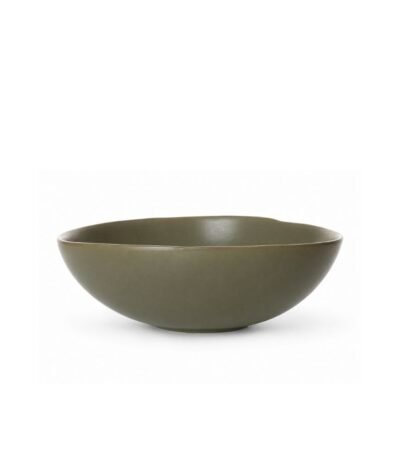 Bowl Cerâmica stoneware Orgânico Verde Oliva Fosco