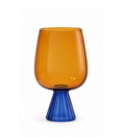 Taça Laranja e Azul  620ml - Mesa Posta