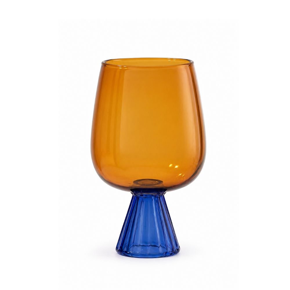 Taça Laranja e Azul  620ml - Mesa Posta