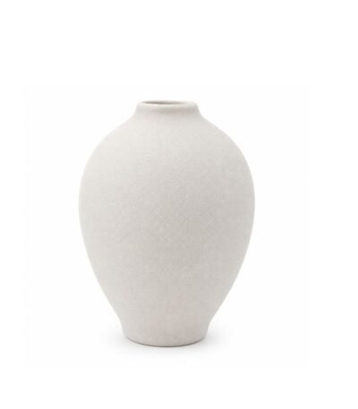 Vaso Decorativo em Cerâmica Branco