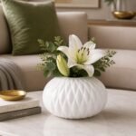 Vaso decorativo vidro branco - foto 2