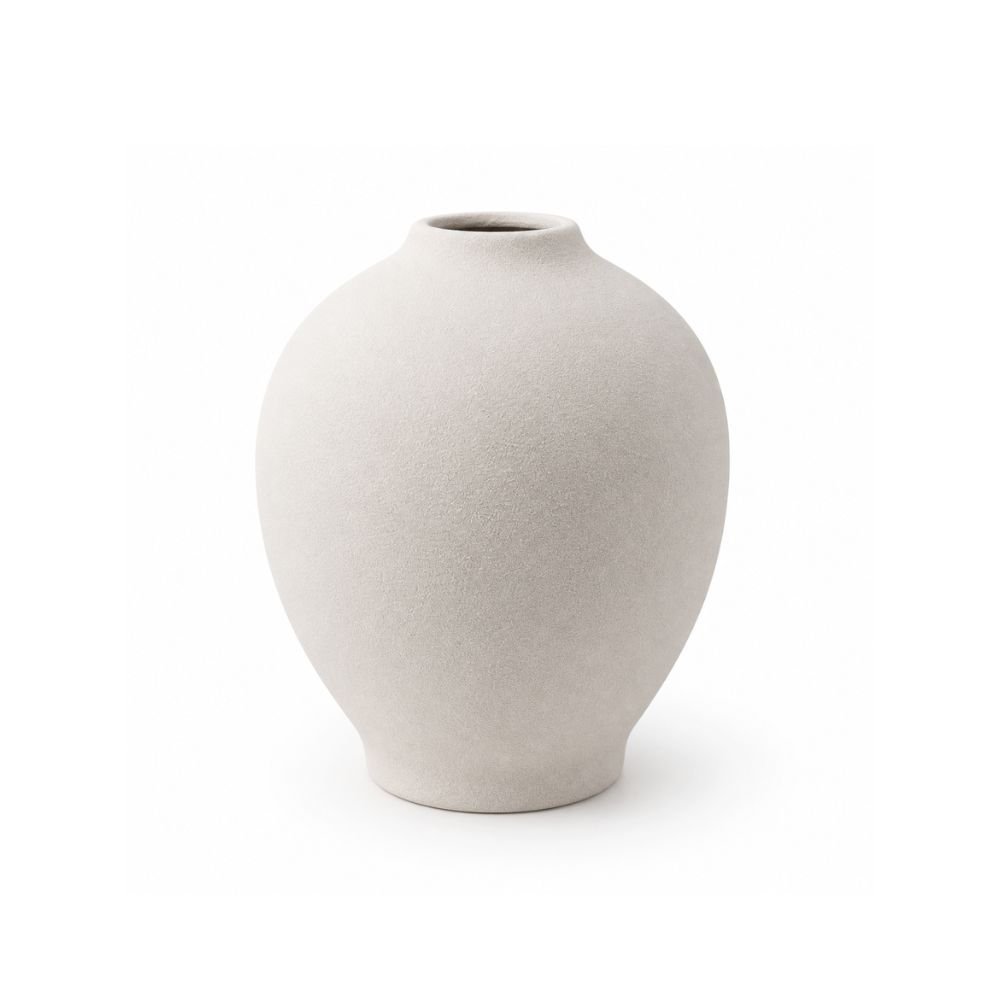 Vaso Decorativo Cerâmica Branco