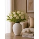 Vaso Decorativo Cerâmica Branco - foto 2