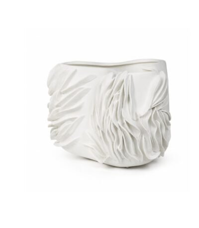 Vaso Decorativo Cerâmica Branco