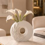 Vaso Decorativo Cerâmica Branco - foto 2