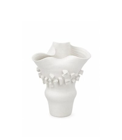 Vaso Decorativo em Cerâmica Branco