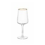 Taça Licor Transparente com Borda Dourada 53ml