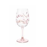 Taça Vinho Branco 420ml Folhas Laranja