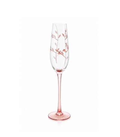 Taça Champagne 185ml Folhas Laranja