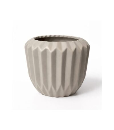 Vaso cerâmica fendi fosco - Vasos