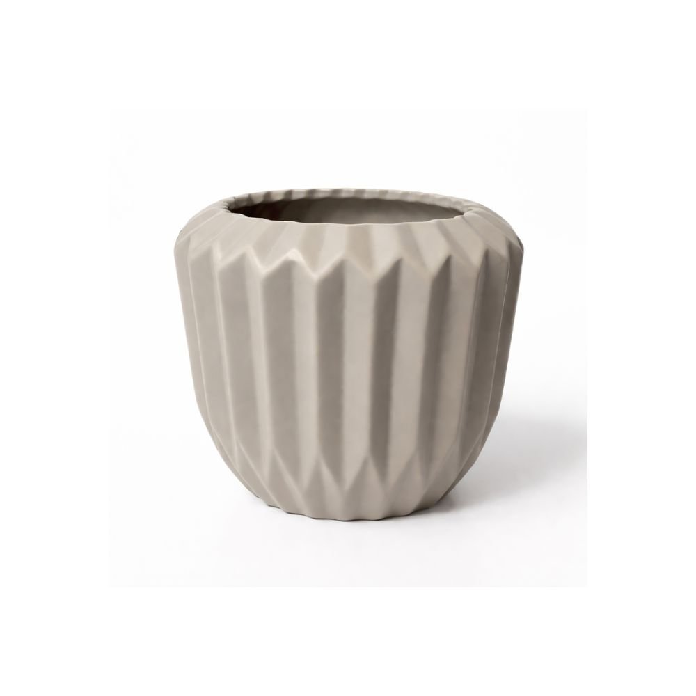 Vaso cerâmica fendi fosco - Vasos