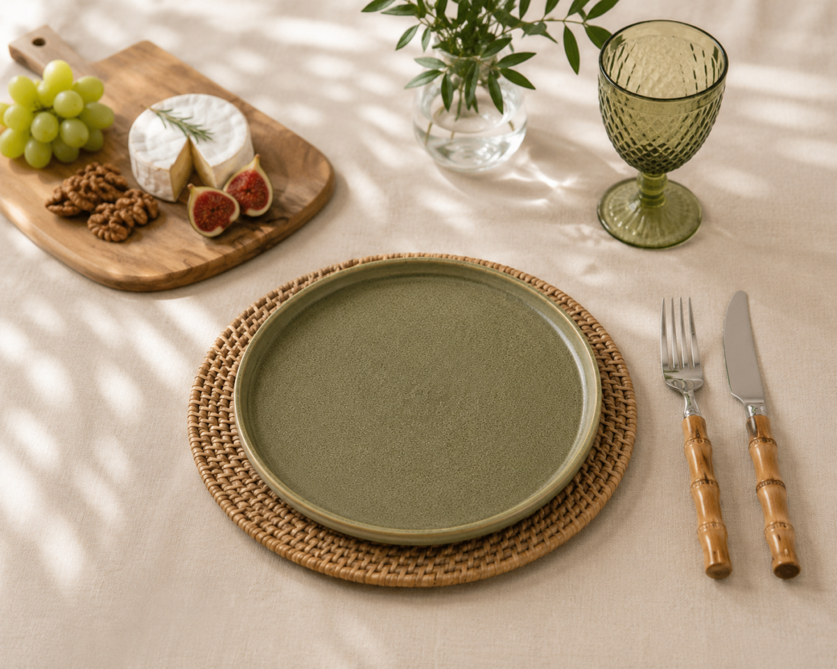Prato Sobremesa Cerâmica Stoneware Orgânico - Imagem 2