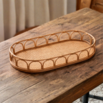 Bandeja Decorativa Íris em Fibra Natural 62X21X8cm - foto 3