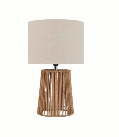 Abajur Fibra Natural Linho - Iluminação