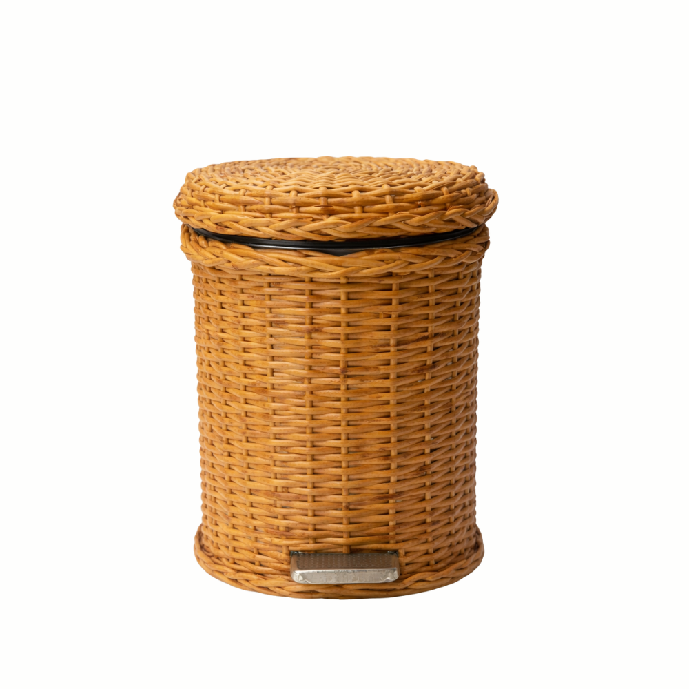 Lixeira Fibra Natural - Decoração & Arte