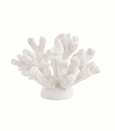 ESCULTURA POLIRESINA CORAL BRANCO
