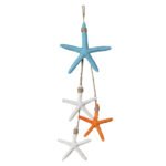 Estrela Pendurar Azul Claro e Branco