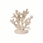 Escultura decorativa coral poliresina coral branco