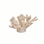 Escultura decorativa poliresina coral branco
