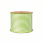 Fita aramada tecido verde xadrez