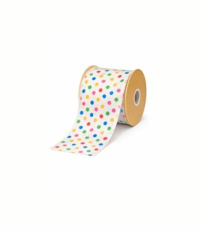 Fita Aramada  Cetim Candy com Costura Colorida